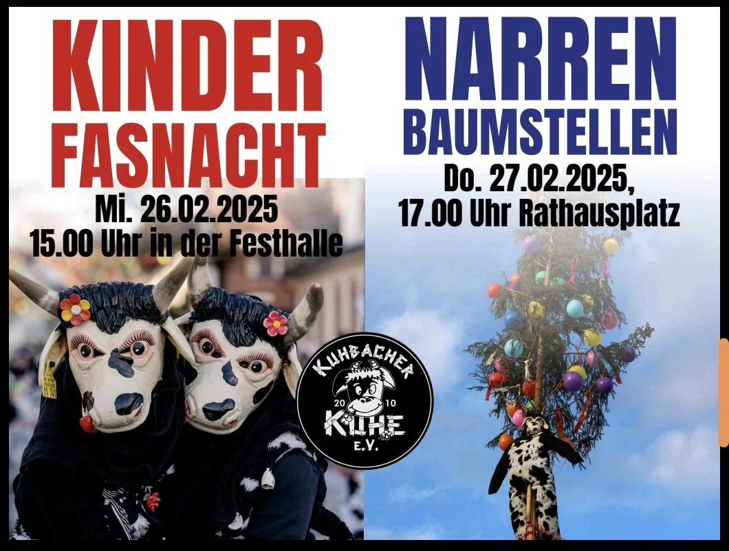 Kinderfasent und Baum stellen 2025