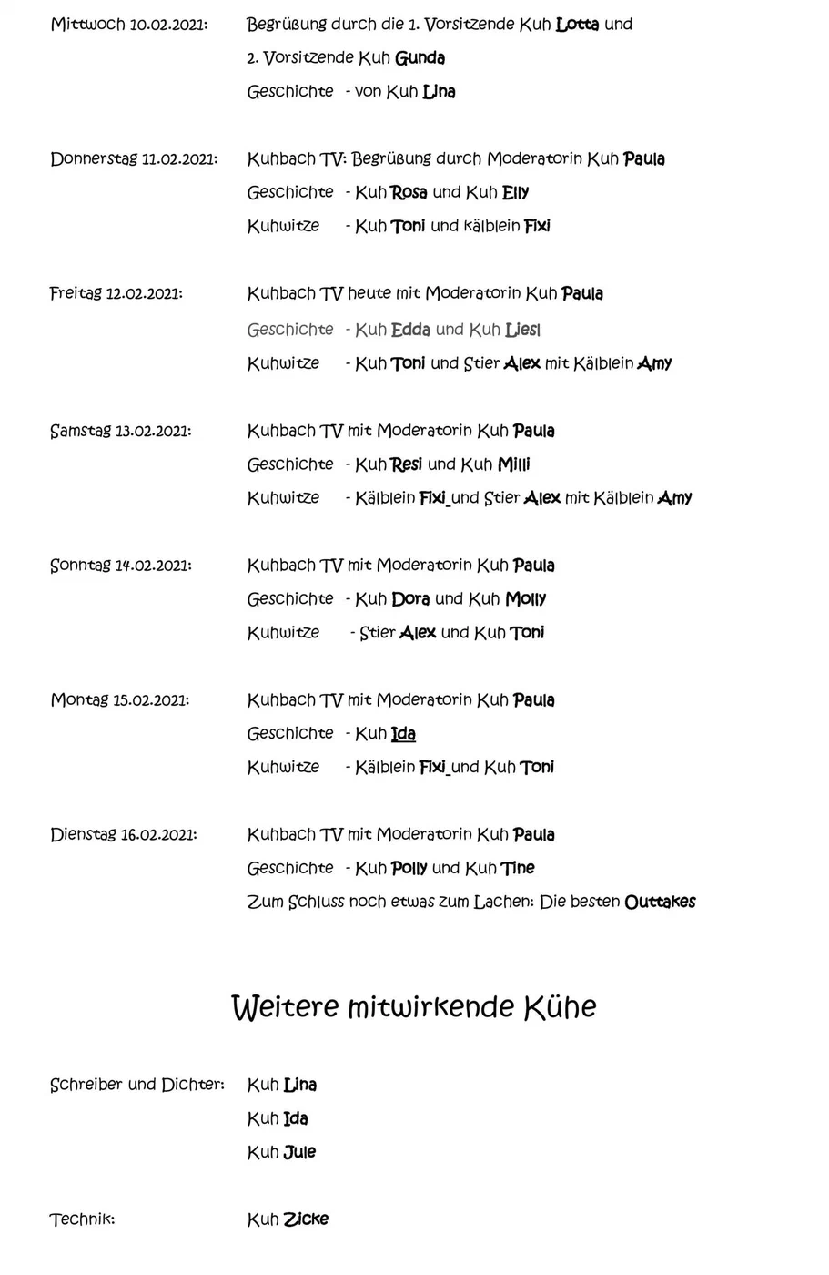 Unser aktueller digitaler Narrenfahrplan 2021