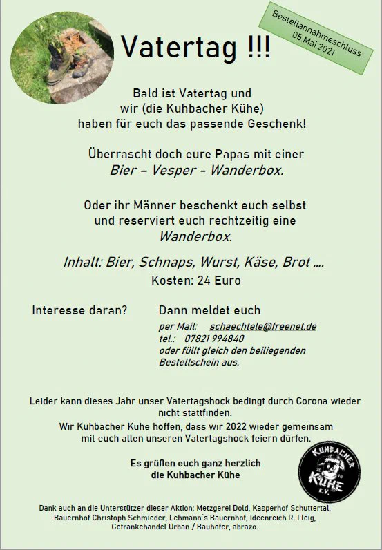 Vatertags-Wander-Paket
